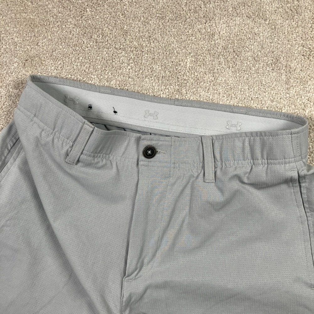 Under Armour Men's 32 Gray Match Play Golf Shorts Performance Active Stretch UA